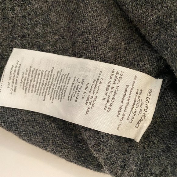 Selected Heritage Men's Wool Turtleneck Sweater - Picture 3 of 6